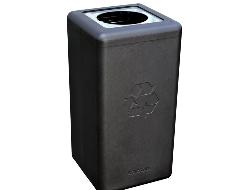 CIRCULAIRE AFVALBAK BRICKBIN REST AFVAL/WASTE 65 LTR ZWART/GRIJS